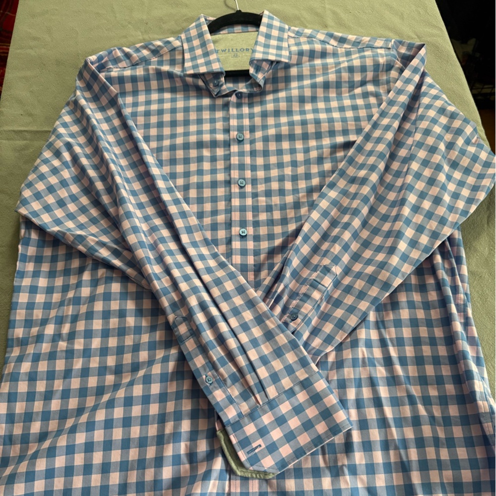 Twillory Blue and Pink Checkered Men's Shirt